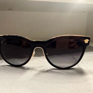 Versace Black and Gold Sunglasses
